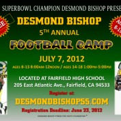 Desmond Bishop 5th Annual Youth Football Camp 2012